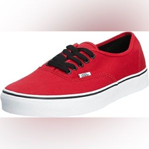 Red Authentic VANS Womens 9.5 Men 8
